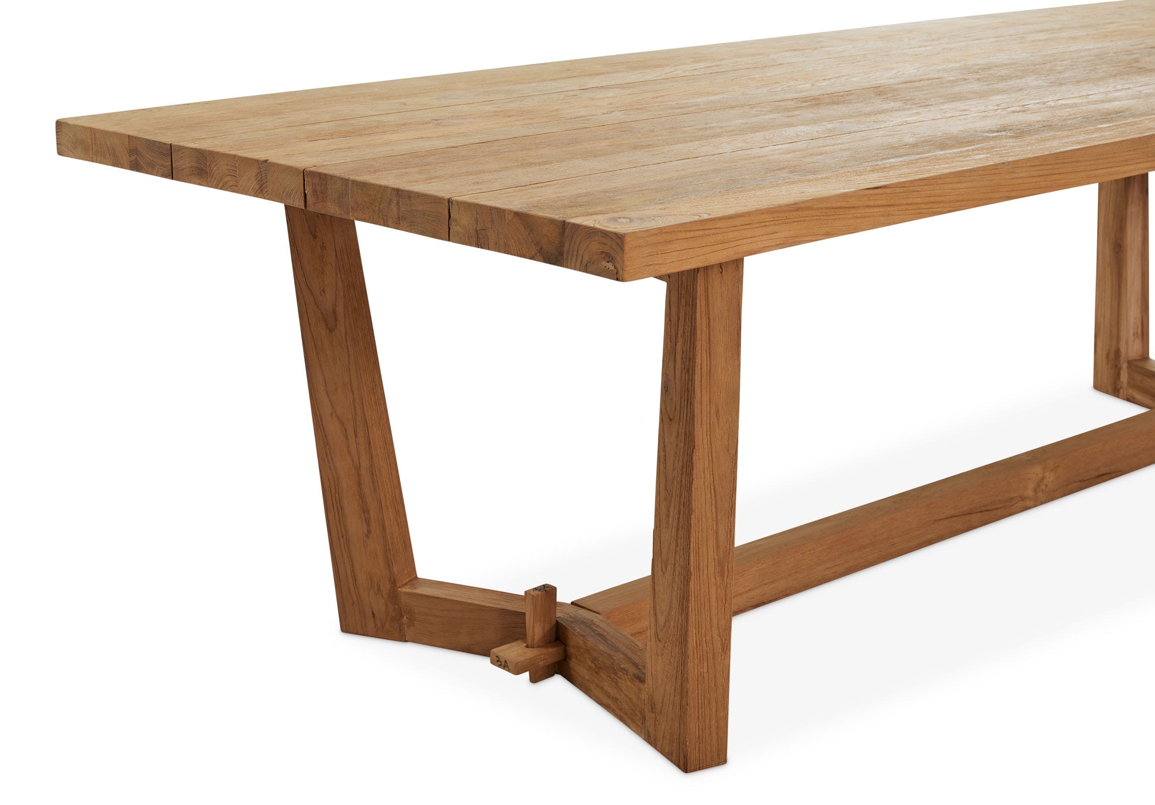Dan Large Teak Wood Dining Table Jardin de Ville