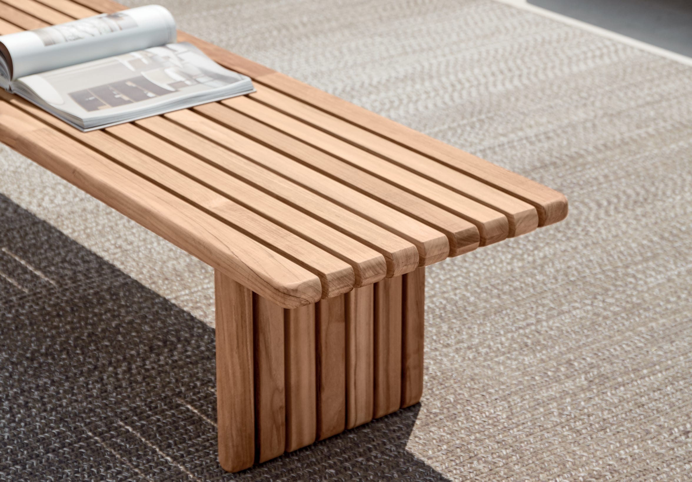 Small deck bench clearance